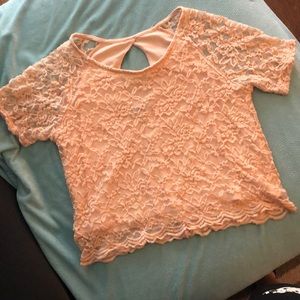Material girl lace shirt